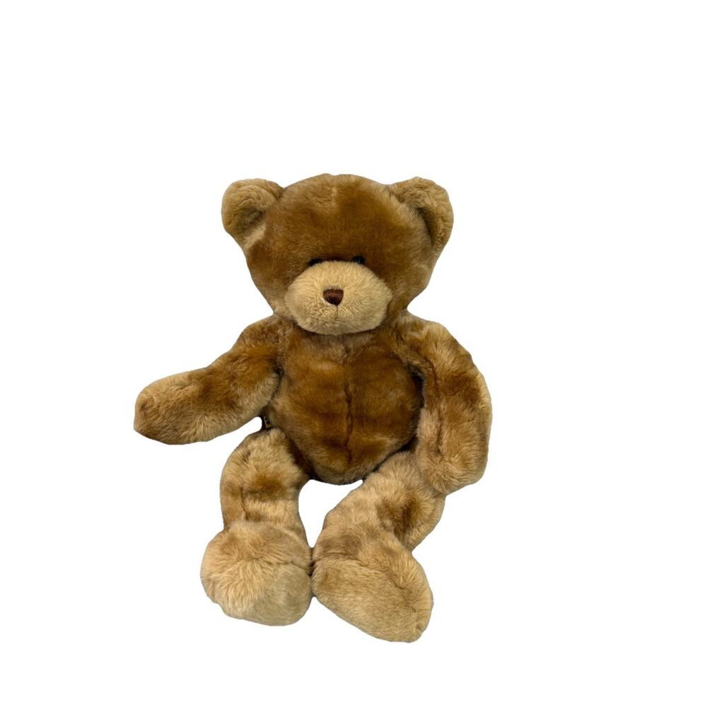 Vintage Old Style Build-A-Bear Brown Plush Teddy Bear Stuffed Aninal Toy 17"